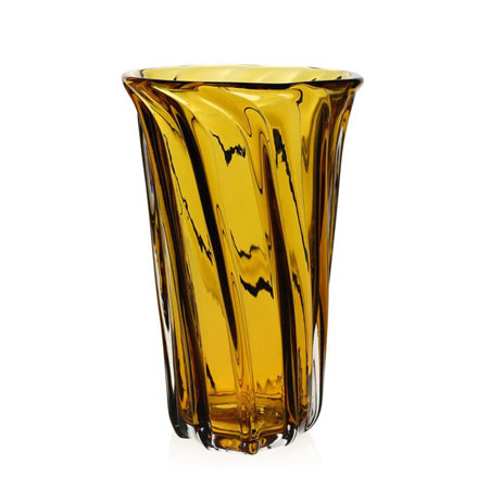 Amalfi Vase 12" / 30cm Amber by William Yeoward