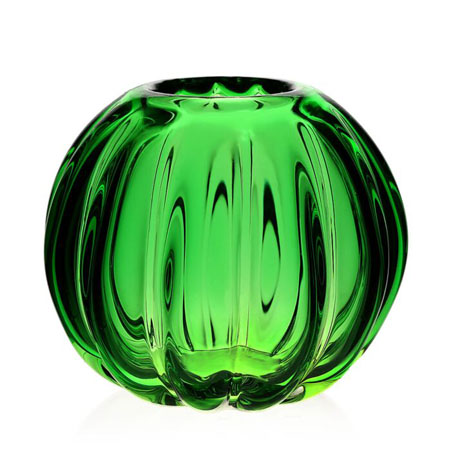 Amalfi Pumpkin Vase 10" / 25cm Green by William Yeoward