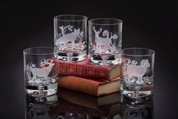 American Wildlife Old Fashion Glasses by Julie Wear