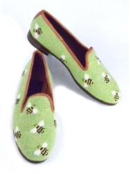 ByPaige - Bees on Lime Needlepoint Women's Loafer