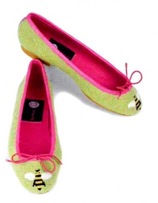 ByPaige - Bee on Lime Ballet Flats