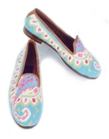 ByPaige - Preppy Paisley  Needlepoint Women's Loafer