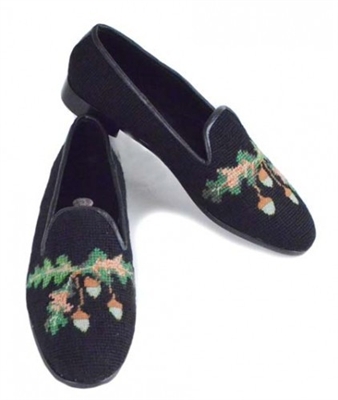 ByPaige - Oak Leaf and Acorn Needlepoint Women's Loafer