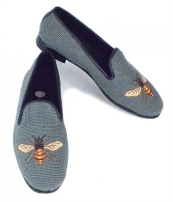 ByPaige - Bee on Sage Needlepoint Women's Loafer