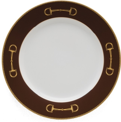 Cheval Chestnut Brown Salad Plate by Julie Wear