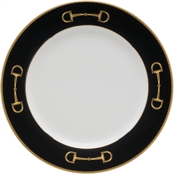 Cheval Black Luncheon Plate by Julie Wear