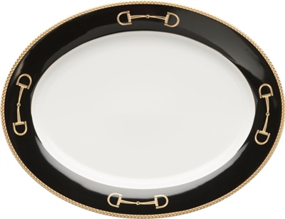 Cheval Black Platter by Julie Wear