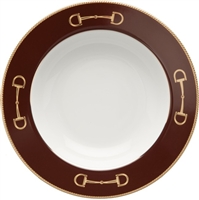 Cheval Chestnut Brown Rim Soup Bowl by Julie Wear