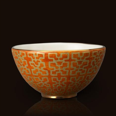 Ashanti Orange Fortuny Cereal Bowl by L'Objet