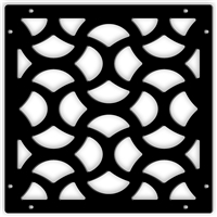 Casablanca Black 1/4" x 16" x 16" Wall Expressions