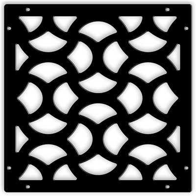 Casablanca Black 1/4" x 16" x 16" Wall Expressions