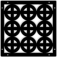 Celtic Cross Black 1/4" x 16" x 16" Wall Expressions