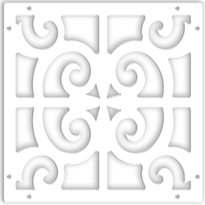 Algerian White 1/4" x 16" x 16" Wall Expressions