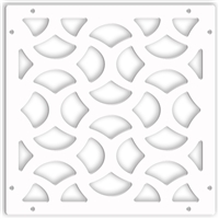 Casablanca White 1/4" x 16" x 16" Wall Expressions