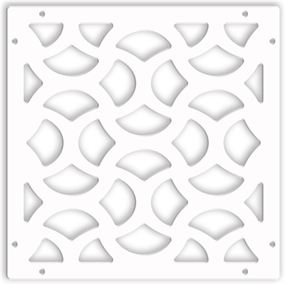 Casablanca White 1/4" x 16" x 16" Wall Expressions