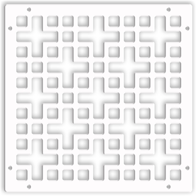 Chinese 1 White 1/4" x 16" x 16" Wall Expressions