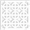 Celtic Cross White 1/4" x 16" x 16" Wall Expressions