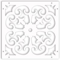 Roman White 1/4" x 16" x 16" Wall Expressions