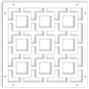 Retro Square White 1/4" x 16" x 16" Wall Expressions