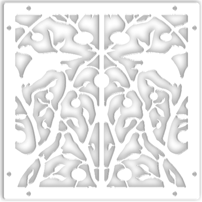 Tree of Life White 1/4" x 16" x 16" Wall Expressions