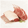 Rack of Lamb - Frenched - 7 to 8 Ribs - 2 Racks Per Pack - 14 to 16 oz Each