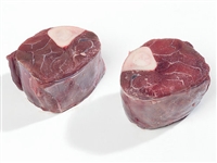 Exotic Meat Market offers Venison Osso Buco. In Italian, Osso Buco translates as â€˜bone with a hole.â€™ Venison Osso Buco cut is a cross-section of a shank, cut straight across so that it includes chunky meat with bone marrow.