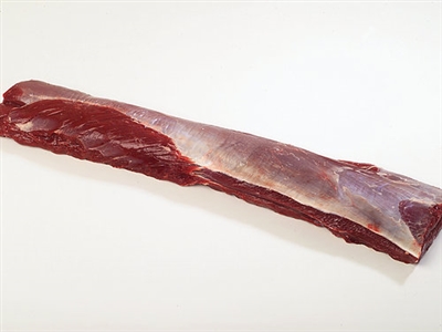 Exotic Meat Market offers Venison Striploin. Average Weight 4 to 6 Lbs. Venison striploin comes from the saddle. Venison Striploin is one of the most desirable cut of meat of Venison. This fabulously tender and lean piece of meat makes the perfect dinner.