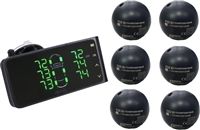 Tuson Trailer Tire Pressure Monitor, 10 TPMS ball sensor tire units