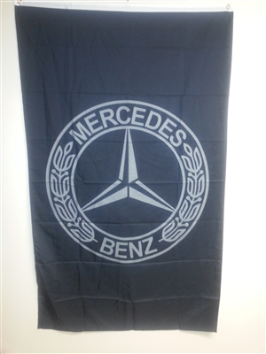 MERCEDES BENZ BLACK VERTICAL 5ft x 3ft