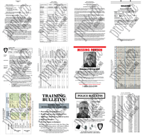 Police Bulletin Board Paperwork 12 Page Instant Download