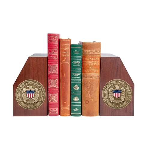 Medallion Bookend Set (USCIS)