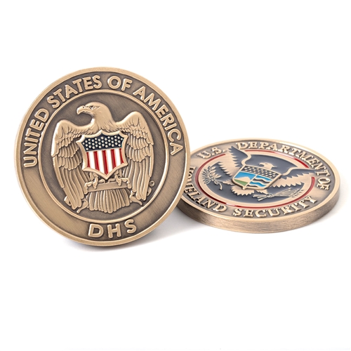 DHS Challenge Coin (Antique Brass)