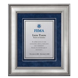 Shadow Box Plaque - Silver (FEMA)