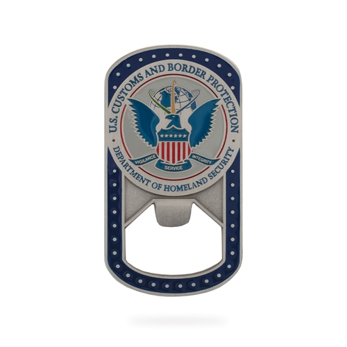 Dog Tag/Bottle Opener Coin (CBP) - in stock