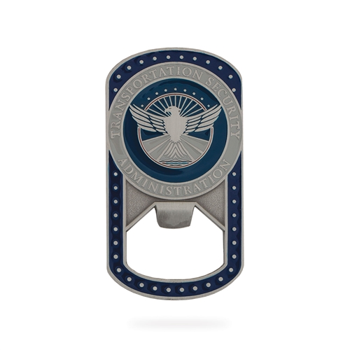 Dog Tag/Bottle Opener Coin (TSA)