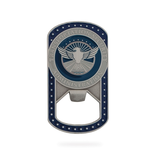 Dog Tag/Bottle Opener Coin (TSA) - in stock