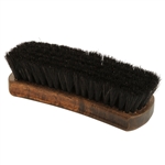 Executive Large Shoe Shine Brush - Black Horse Hair Bristles