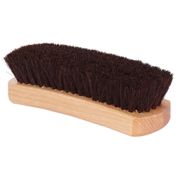 Professional 8.25" Shoe Shine Brush - Dark Bristles