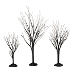 BLACK BARE BRANCH TREES