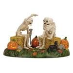 Halloween Village Scary Skeleton Stories