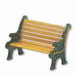 WROUGHT IRON PARK BENCH