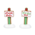 Department 56 Gingerbread Christmas Signs