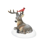 Department 56 Cardinal Christmas Deer