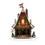 North Pole Village Reindeer Acres Stable