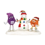 M&M's Purple & Orange Make A Snowman