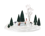 Department 56 Village New Animated Skating Pond