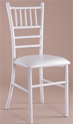 Wholesale Price for White Chiavari Metal Chair w Free Cushion