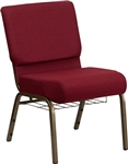 <span style="font-size: 11pt; color: rgb(0, 0, 128);">Burgundy 21" Wide Church Chair </span>