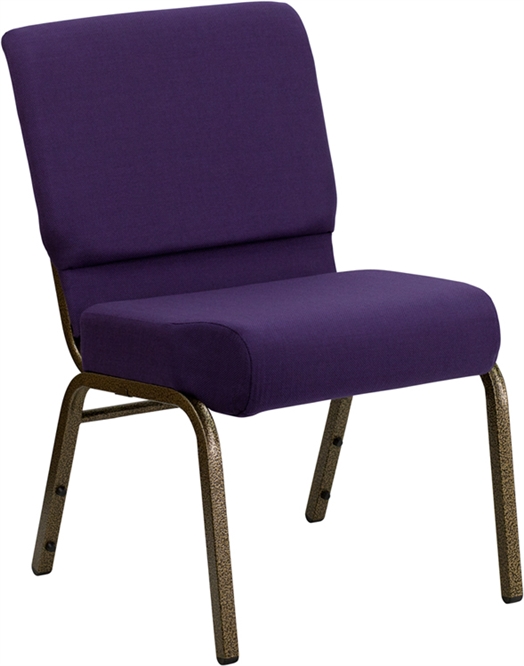 <span style="font-size: 11pt; color: rgb(0, 0, 128);">Purple 21" Wide Church Chair </span>