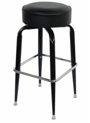 Black Crossover Frame Barstool